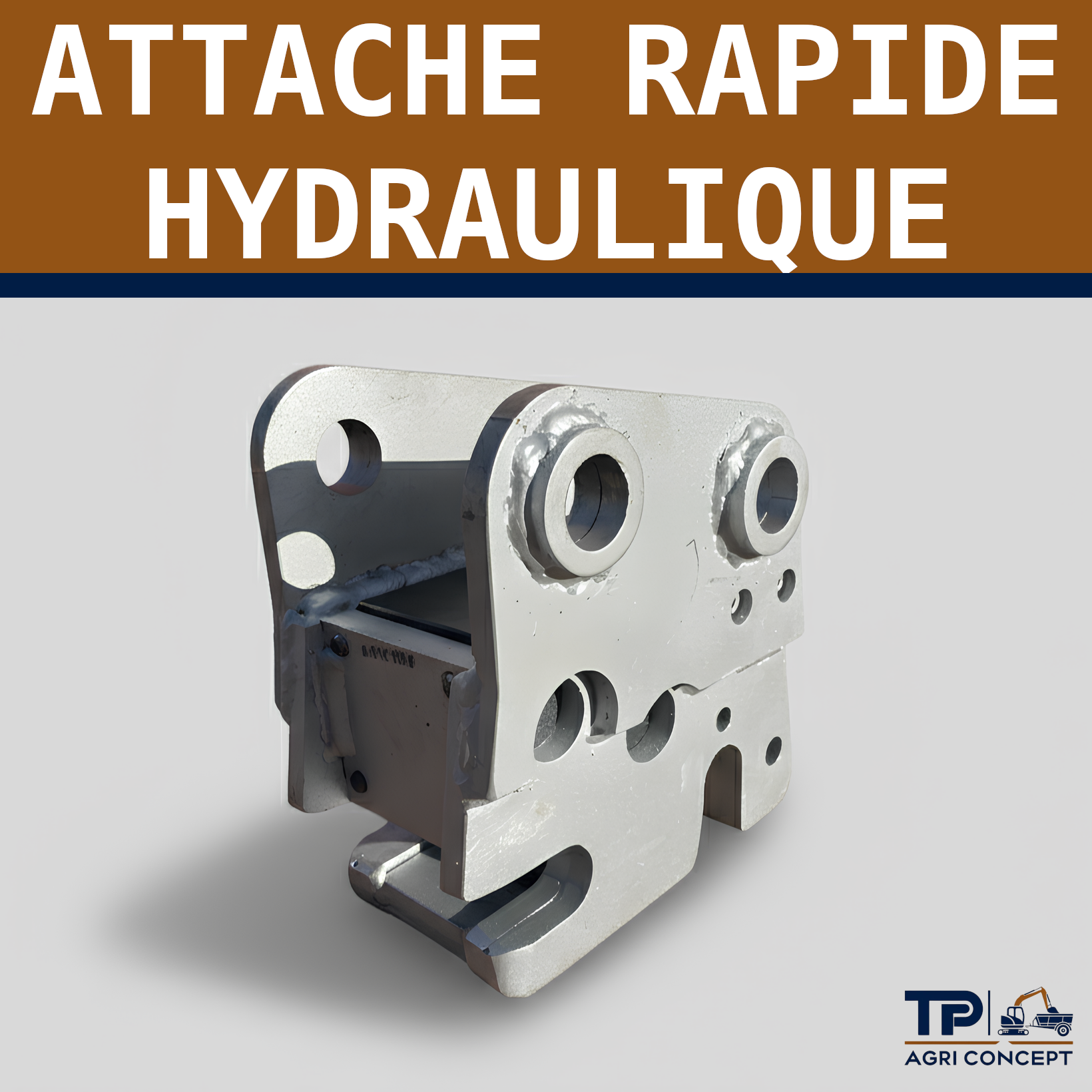 ARH attache rapide hydraulique pour mini-pelle 800 kg & 1 Tonne