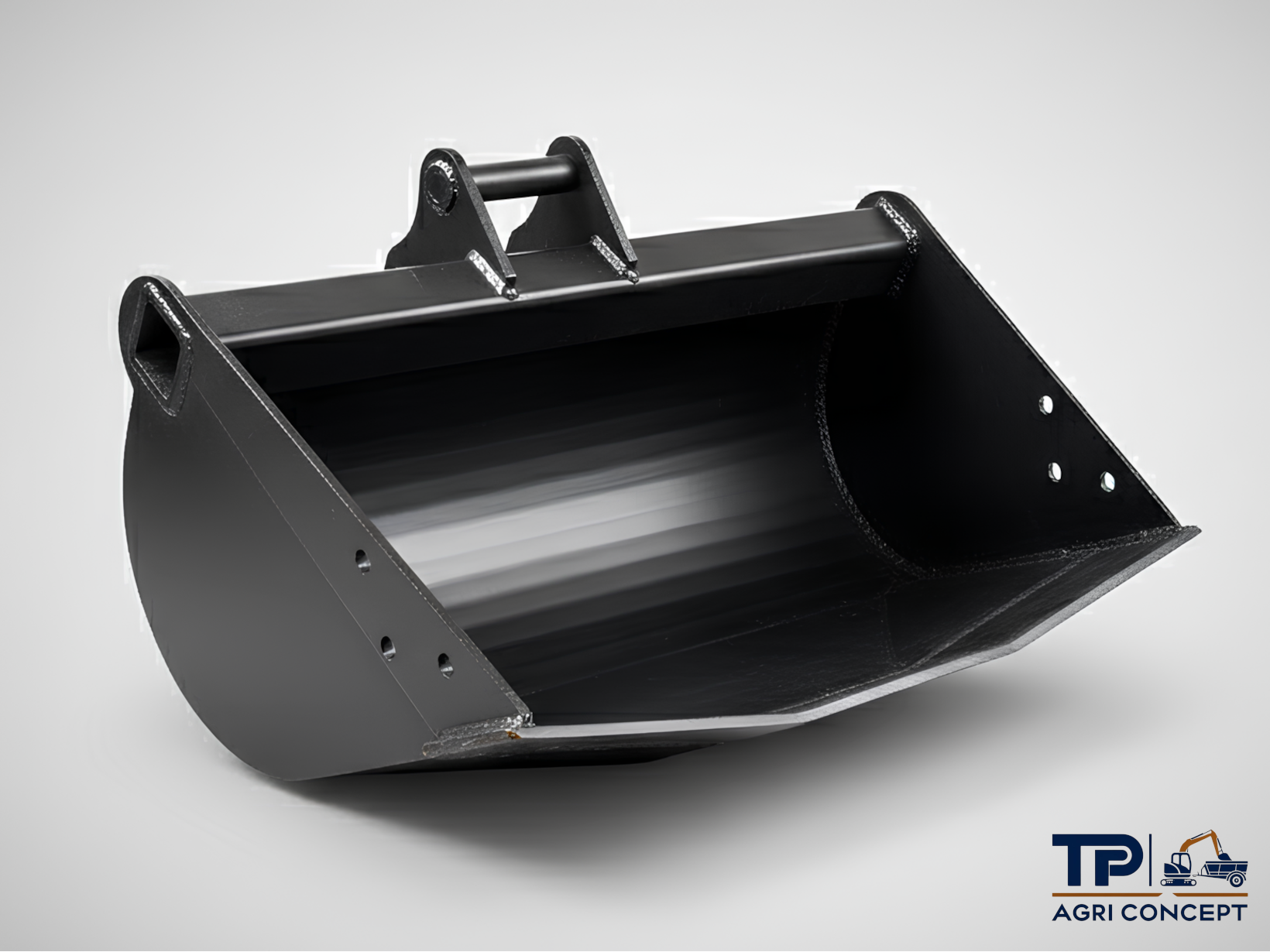 Godet rigole pour mini-pelles 800 kg et 1 Tonne pour drainage et nivelage